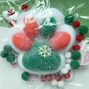 Гигантская рождественская кошачья лапка, мягкая игрушка-фиджет, игрушка для снятия стресса с медленным отскоком, милая кошачья лапка, расслабляющая игрушка для сдавливания One size