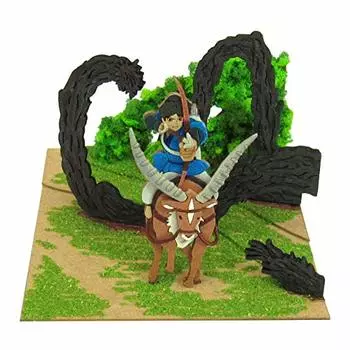 Гигантские кресла-мешки Sankei MP07-41 Studio Ghibli Mini Принцесса Мононоке Ашитака и Бог Татари, немасштабная бумажная поделка