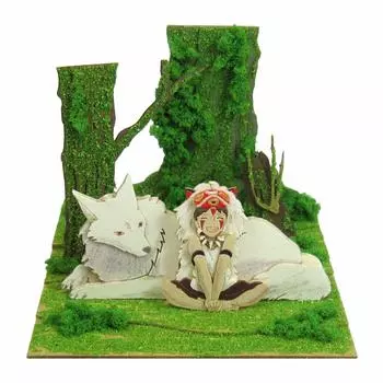 Гигантские кресла-мешки Sankei Studio Ghibli mini Принцесса Мононоке Сан и горная собака Бумажная поделка Немасштабная MP07-45