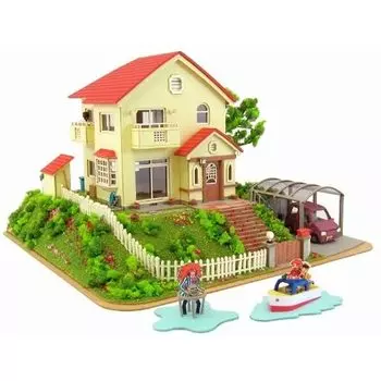 Гигантские кресла-мешки Sankei Studio Ghibli Series Sousuke and House 1/150 Ponyo s MK07-08 (Paper Craft)
