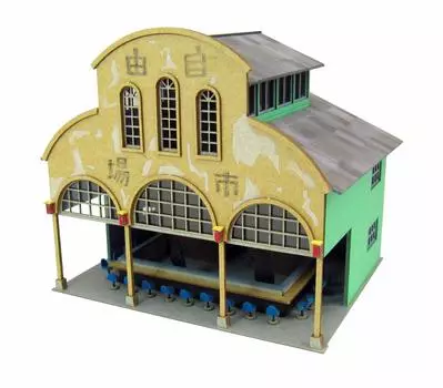 Гигантские кресла-мешки Sankei Studio Ghibli Series Унесенные призраками Таинственная бумажная поделка 1/150 Город-6 MK07-29