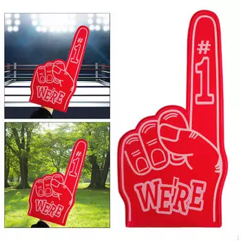 Гигантские перчатки из пены EVA, пальцы для вечеринок фиолетовый