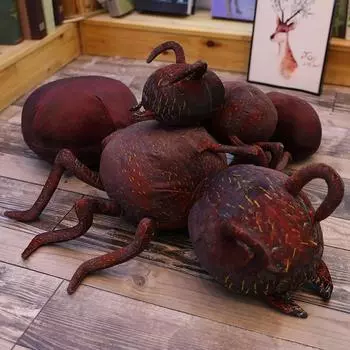 Гигантский размер, реалистичный плюшевый муравей, мягкая кукла, мультяшная подушка с животными, кровать, офисный декор, трюк, подарок для ребенка 45cm