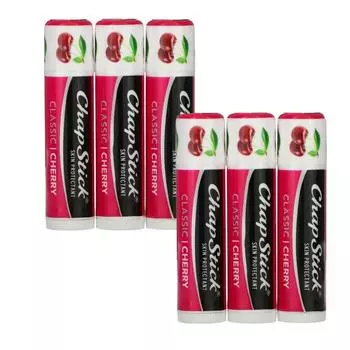 Гигиеническая помада для губ Lip Care Skin Protectant Classic 4 г, вишня, 6 шт.