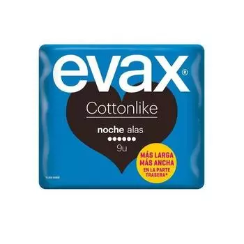Гигиенические прокладки Evax Cottonlike Night With Wings, 9 шт.