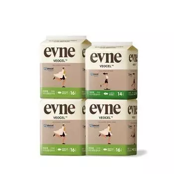 Гигиенические прокладки Evene Bio 2 вида специальные (средний размер 16P * 3 упаковки, большой размер 14P * 1 упаковка),Корейские женские товары