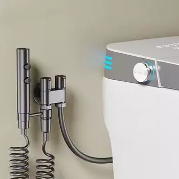 Гигиенический душ для ванной комнаты, туалет, биде, насадка для душа, двойной выпуск, угловой клапан, наборы аксессуаров для ванной комнаты, сиденье для унитаза-биде