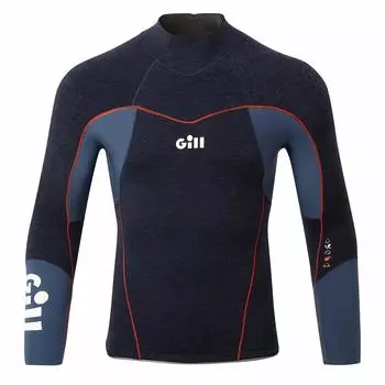 Gill Wetsuit Race FireCell Top Dark L RS17 Мужской 3,5 мм Деним/Оранжевый