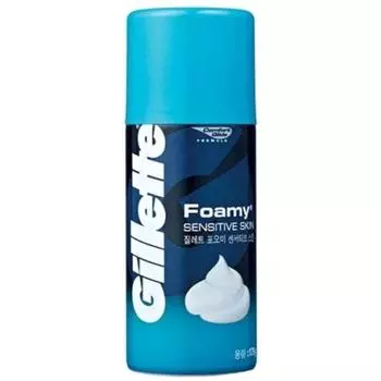 Пена для бритья Gillette Foomi Sensitive Skin, 175 г, 1 шт., корейское бритвенное лезвие