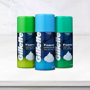 Gillette Фуми 3 типа 175G (Лимонный лайм/Ментол/Чувствительный) Menthol (175g)