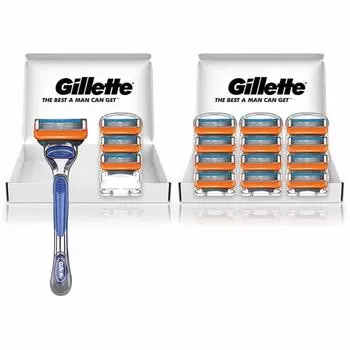 Gillette Fusion Manual Shaving Razor Body 16 запасных лезвий в комплекте для мужчин +
