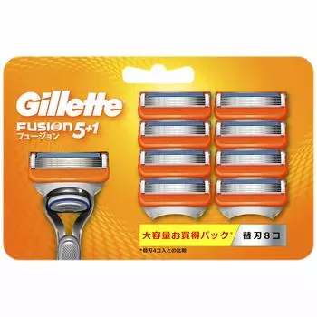Gillette Fusion Manual Shaving Razor Pack of 8 Spare Blades 5+1 Men s