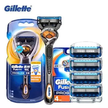 Gillette Fusion Proglide ручное бритье, лезвия для мужчин, безопасные бритвы для бороды, бритва для удаления волос, 1 ручка, 5 лезвий