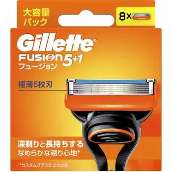 Gillette Fusion Сменные лезвия для ручного управления Gillette Fusion, 8 шт.