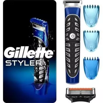 Gillette Fusion Styler 4 в 1 Прецизионный триммер для волос на теле и бороды Бритва и триммер для кромок