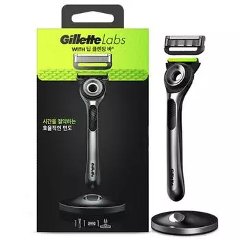 Gillette Labs Deep Cleansing Bar, 1 ручка + 1 лезвие, 1 набор