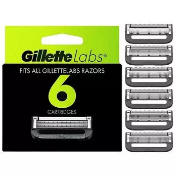 Gillette Labs Deep Cleansing Bar, 6 сменных лезвий, 6 сменных кассет