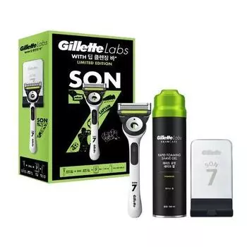 Gillette Labs Deep Cleansing Bar Son Heung-min 2.0 Edition Project (Ручка + 1 лезвие + Гель для бритья + Держатель)