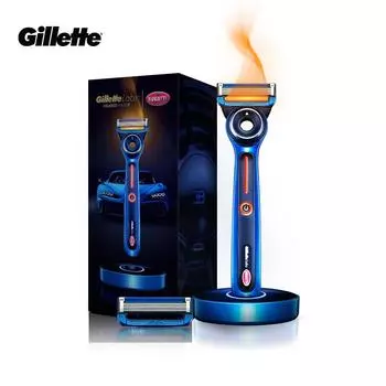 Gillette labs heated razor Bugatti Limited Edition rapid heating 1-second warm-up smart temperature control.