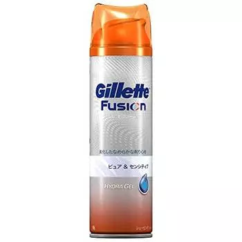 Gillette mens shaving agent fusion shaving gel pure & sensitive 195g