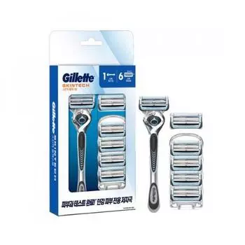 Gillette [обновление] Ручная ручка Gillette Skintech+6 лезвий