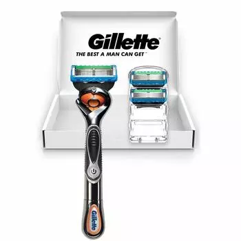 Gillette Proglide Electric Type Beard Razor Body 3 запасных лезвия в комплекте для мужчин +