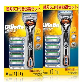 Gillette Proglide electric value set silver body 6 запасных x 2 шт. набор бритв для мужчин (с лезвиями) [оптовая закупка] серебряный