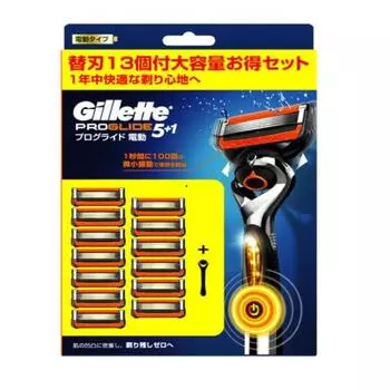 Gillette Proglide Flex Ball Power Electric Type Основной блок + 13 запасных лезвий Costco 41888 Черный