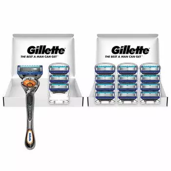Gillette Proglide Flex Ball Ручная бритва для бритья, один предмет, основной блок, 16 запасных лезвий в комплекте, для мужчин +