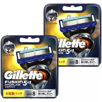 Gillette Proglide Manual 16 сменных лезвий сменные лезвия x 2 бритвенная бритва для мужчин (8 компл.) [Оптовая покупка] синий