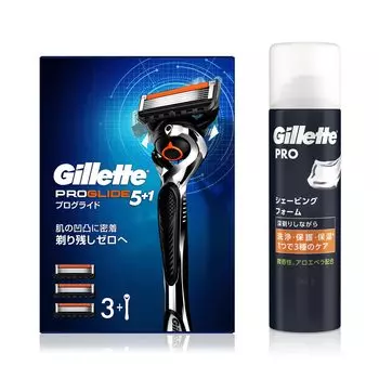 Gillette Proglide Manual Основной блок 3 Сменная пена для бритья 245 г Бритва для чувствительной кожи мужчин (с лезвиями) + [Покупка комплекта] Мужской