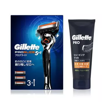 Gillette Proglide Manual Основной блок Сменный гель для бритья 175 мл Бритва для чувствительной кожи мужчин (3 лезвия) + [Покупка комплекта] Мужской