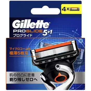 Gillette Proglide Manual Spare Blades 4 Pieces P&G