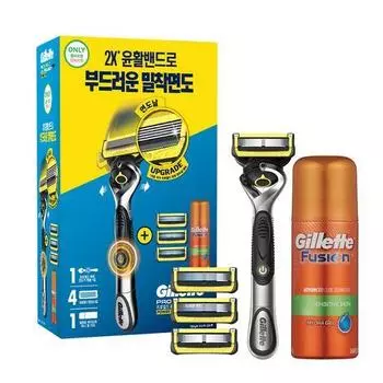 Gillette ProShield Yellow Power Project (Handle + 4 Blades + Mini Gel)