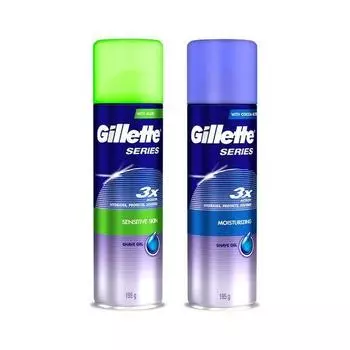 Gillette Серия гель 195г, 2 вида, выберите 1 (Увлажнение/Чувствительная кожа) Series Gel Moisturizing