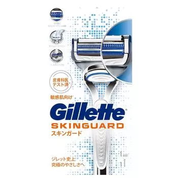Gillette Skin Guard Manual Основной блок Сменные лезвия Бритвенный набор для чувствительной кожи 1 шт. (1 Включено) Мужской (х 1)