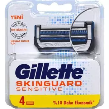 Gillette Skinguard Sensitive Сменный набор из 4 лезвий 7702018488766