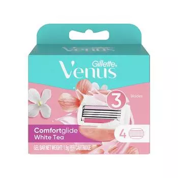 Gillette Venus Comfort Glide White Tea Razor Blades, 4 packs, 1 piece
