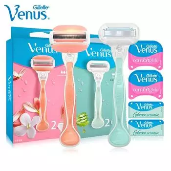 Gillette Venus Extra Smooth женское смазывающее мыло для лезвий бритвы защищает кожу, безопасная бритва для бритья от раздражения белый
