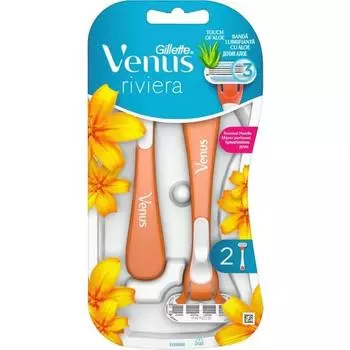 Gillette Venus Riviera Одноразовая женская бритва, состоящая из двух частей