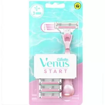 Gillette Venus Start Body + 3 запасные головки