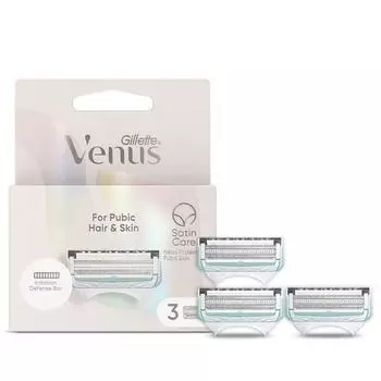 Gillette Venus Y Zone Лезвие для удаления волос, 1 шт., 3 шт.