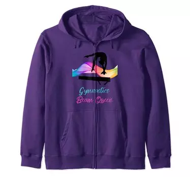 Гимнастическая парка Beam Queen Swirl Zip фиолетовый
