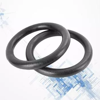 Гимнастические кольца ABS Фитнес-кольца для спортзала Кольца для подтягивания Гимнастическое кольцо для тренировки силы тела Подбородок чёрный