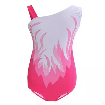 Гимнастический трико для детей, балетное спортивное боди для девочек Pink 8
