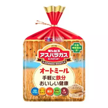 Ginbis Asparagus Oatmeal 125g x 12 bags