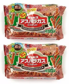 Ginbis Mini Asparagus 6P 138g x 2 пакета [Оптовая закупка]