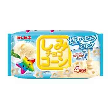 Ginbis Shimi Chocolate Кукурузные палочки Соль Ванильное Молоко 4 пакетика 88 г x 12 пакетов