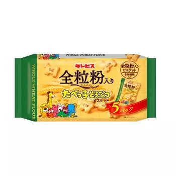 Ginbis Whole Grain Flour Tabeko Animal 5P 100g x 12 bags