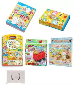 Gincho Sangyo Ginpo Manabikko Play Развивающие игрушки Набор из 5 штук Karuta Ice Cream Shop Набор Make It with Shobosha Магнитная коробка Увлекательная игра Оригинальная бумага